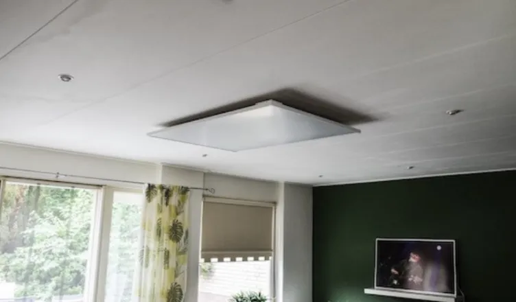 Infrared panel heater with frame