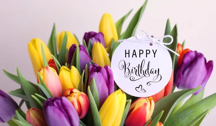 happy birthday flower bouquet